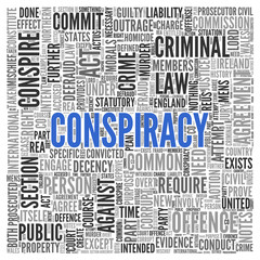 CONSPIRACY Word Tag Cloud Design