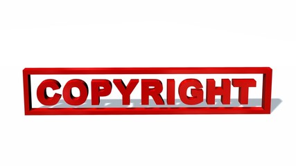 Copyright sign isolated on white background