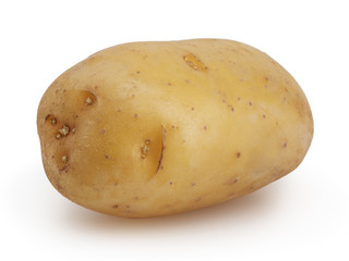 Potato isolated on white background with clipping path