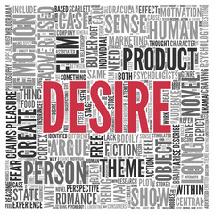 DESIRE Word Tag Cloud Design