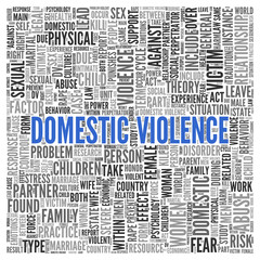 DOMESTIC VIOLENCE Word Tag Cloud Design
