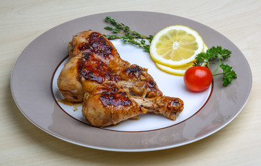 Roasted chicken legs
