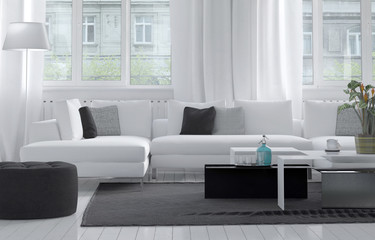Comfortable modern living room interior