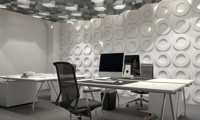 Modern corporate management office interior