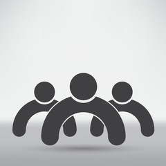 Business icon. Handshake on a white background