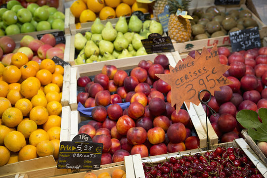 Fruit stall in France