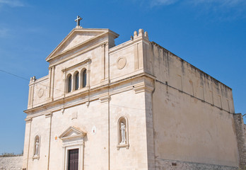 Fototapeta na wymiar Madonna dei Martiri Church. Molfetta. Puglia. Italy. 