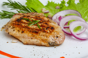 Grilled beef steak