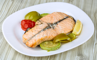 Baked salmon