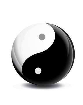 yin yang symbol vector icon symbol