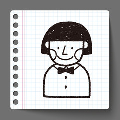 doodle schoolgirl