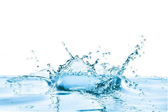 water splash, isolated on white background