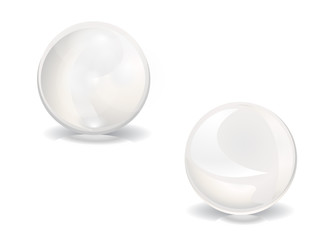 pear 3d vector illustration sphere icon ball