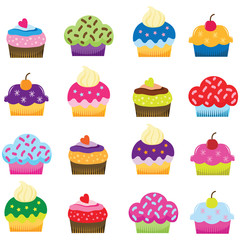 Colorful Sweet Cupcakes