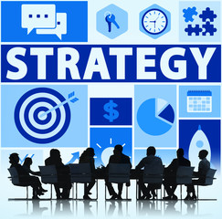 Strategy Solution Tactics Teamwork Growth Vision Concept