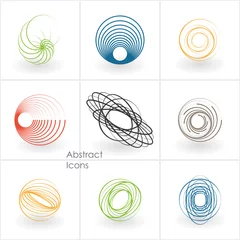 Küchenrückwand glas motiv spiral icons © Leone_v