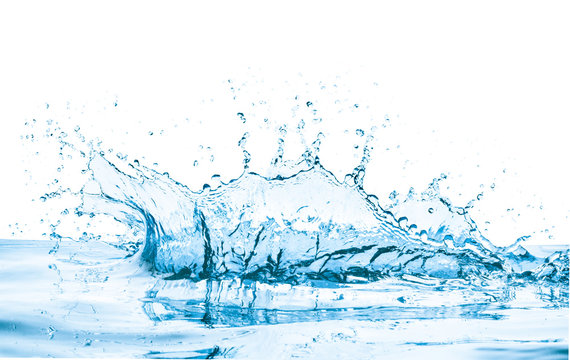 water splash, isolated on white background