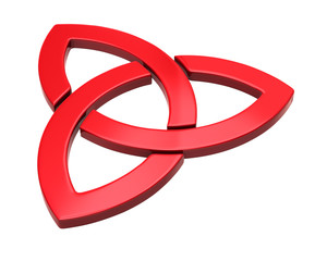 Red trinity sign 