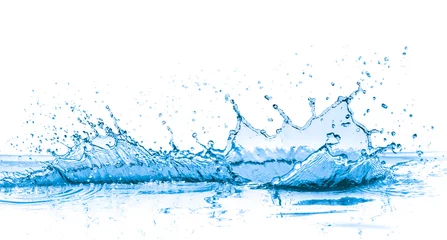 Fotobehang blue water splash © kubais
