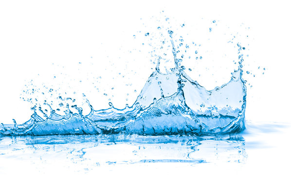 blue water splash