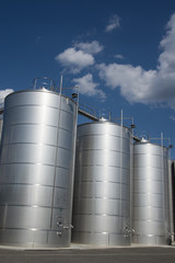 Silos in farm. Tuscany