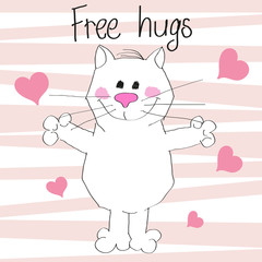 Obraz na płótnie Canvas Free hugs