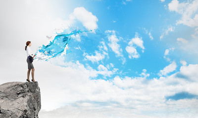 Playing melody of success