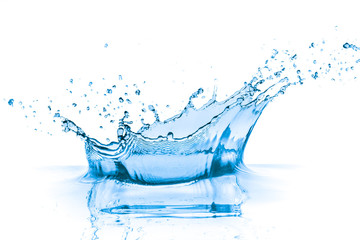 blue water splash