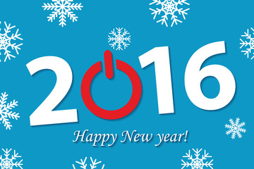 New 2016 year illustration