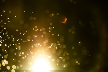 Christmas background. Festive abstract background with bokeh def