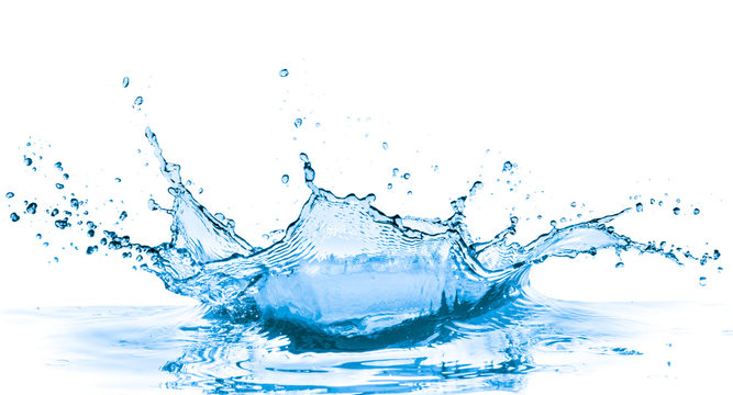 blue water splash