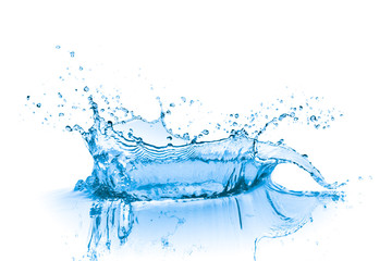 blue water splash