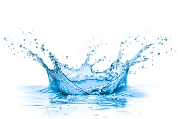 Foto auf Acrylglas blaues Wasser spritzen © kubais