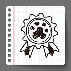 pet medal doodle