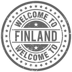 Fototapeta na wymiar welcome to finland