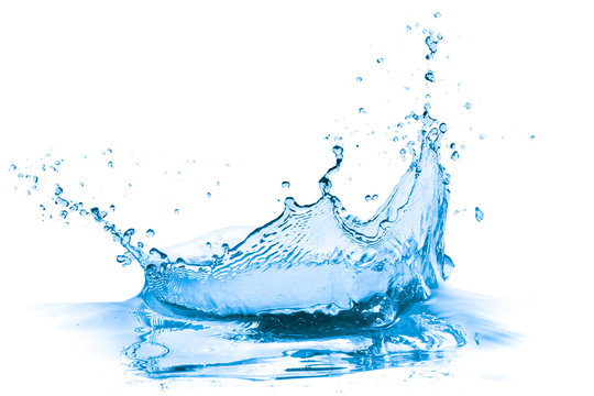 blue water splash