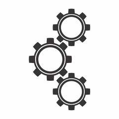 Gears black icon
