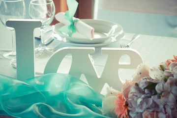 wedding table decoration