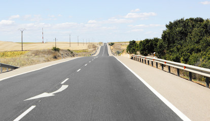 Fototapeta premium asphalt road view