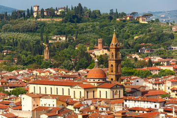 Obraz premium Oltrarno and Santo Spirito in Florence, Italy