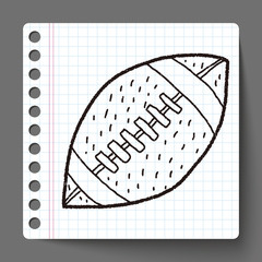 football doodle drawing