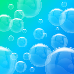 シャボン玉　泡