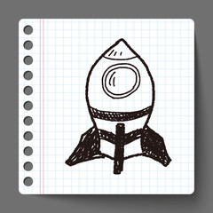 spaceship doodle