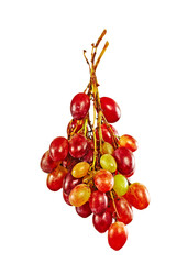 Grape Bunch isolated on white background.