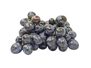 Ripe Grape Bunch isolated on white background.