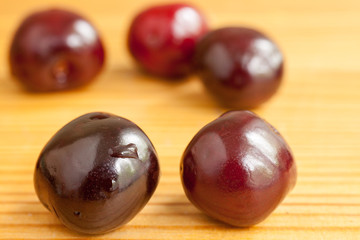 berry cherry on the board
