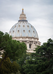 Fototapeta na wymiar Dome of St. Peter's Basilica