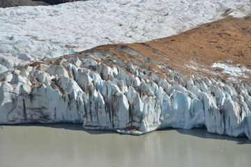Gletsjerijs bij Torre-meer, Los Glaciares National Park, Patagonië, Argentinië