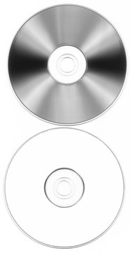 isolated CD or DVD silhouette