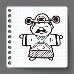Chinese New Year; God of wealth doodle